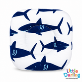 Shark Print Head Pillow | Little Darling
