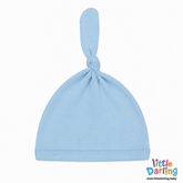 Baby Cap Knotted Sky Blue Color | Little Darling