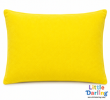 Head Pillow Plain Yellow Velvet