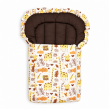 Premium Baby Carry Nest Giraffe Safari Print with Soft Brown Cushion