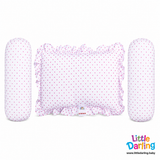 Soft Baby Head Pillow Set PK of 3 Dot Print