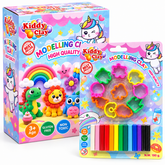Kiddy Clay Modelling Clay Set 12 Colors & Moulds