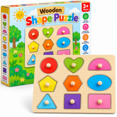 Wooden Shape Sorting Puzzle Board for Kids