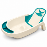 Baby Bath Seat with Back Support Ivory & Teal