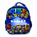 Kids Roblox School Backpack Blue