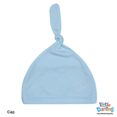 Baby Cap Knotted Sky Blue Color | Little Darling