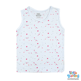 Baby Sando Suit Star Print White Color | Little Darling