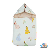 Baby Hooded Carry nest Soft Princess Theme Print | Little Darling