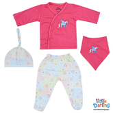 4 Pcs Gift Set Unicorn & Star Print | Little Darling