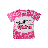 Kids Outfit Pink Car Print – 3 Piece Set