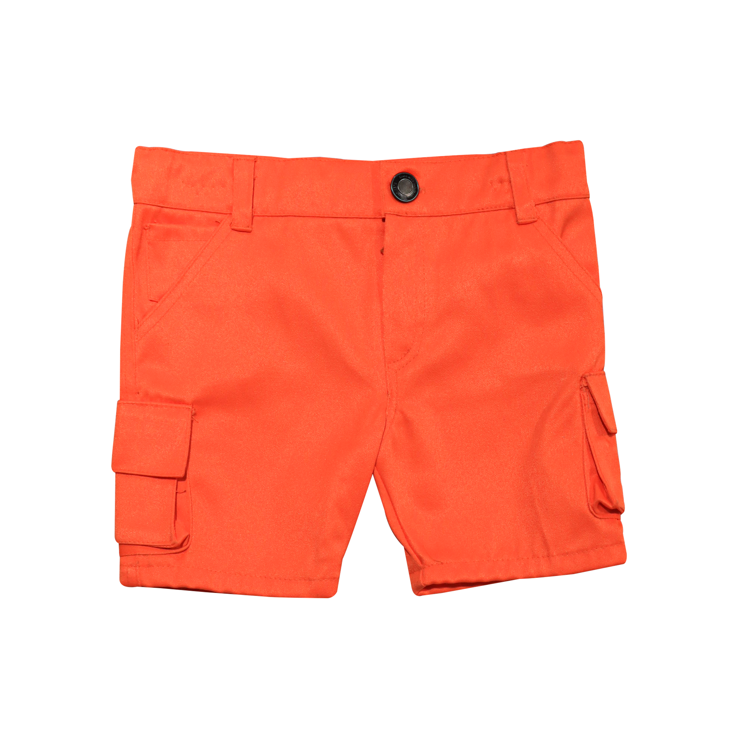 Kids Orange Cargo Shorts by Little Darling