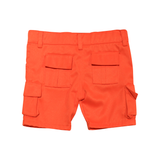 Kids Orange Cargo Shorts | Little Darling