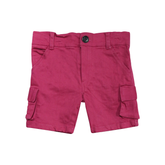 Kids Pink Cargo Shorts | Little Darling
