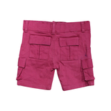 Kids Pink Cargo Shorts | Little Darling