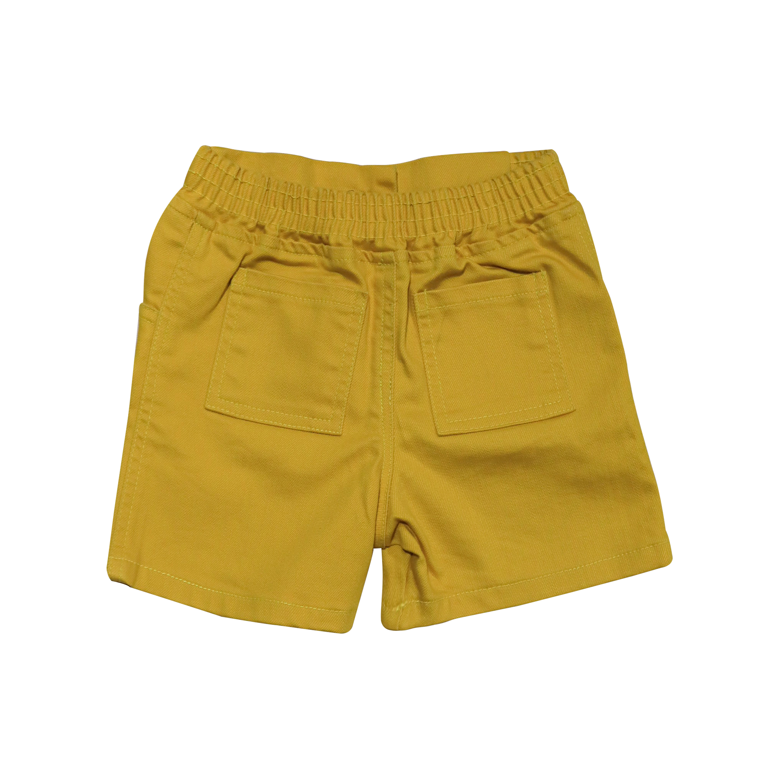 Kids Yellow Cargo Shorts by Little Darling