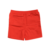 Kids Red Cargo Shorts | Little Darling
