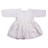 Cotton Girls Frock Full Sleeve With Bow
