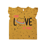 Girls Outfit Set Yellow Color