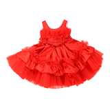 Girls Frock Sleeveless With Net