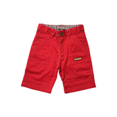 Kids Red Cotton Shorts