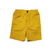 Kids Yellow Cotton Shorts