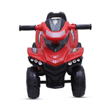 Kids Ride-On Quad Bike – Push Car with Steering Handle & Backrest | Red ATV Style