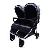 Baby Stroller Grey & black Color Twin Stroller