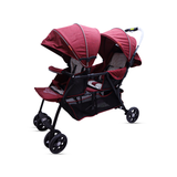 Baby Stroller Maroon Color Twin Stroller | Babys Only