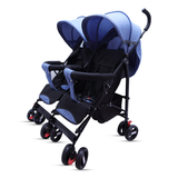 Baby Stroller Blue Color Twin Stroller