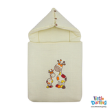 Baby Hooded Carry nest Giraffe Embroidery | Little Darling