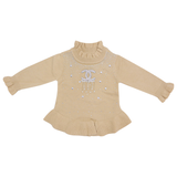 Baby Sweater with Rhinestone Embellishments