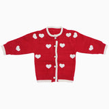 Baby Girl Heart Knit Set