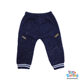 Baby Boys 2-Piece Tracksuit Set Navy Blue | Little Darling