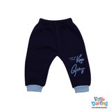 Kids Printed Sweatshirt & Jogger Set Sky Blue & Navy