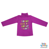 Baby High Neck Pink Color | Little Darling