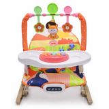 3 in 1 Musical Baby Walker Rocker with Toy Bar & Play Tray