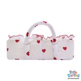 Infant Moses Basket Heart Print | Little Darling