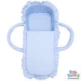 Infant Moses Basket White Dot Print | Little Darling