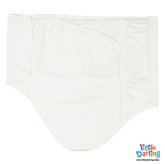 Baby Swaddler Wrap Plain White | Little Darling