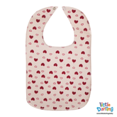 Baby Bibs Heart Print Pack of 1 | Little Darling