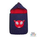 Baby Hooded Carry nest Cute Face Embossed | Little Darling