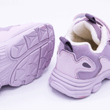 Kids Chunky Sneakers with Velcro Purple