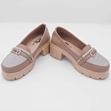 Girls Rose Glow Chunky Pumps