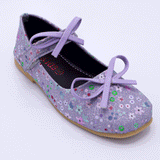 Kids Floral Ballet Flat Shoes with Bow