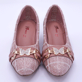 Girls Fancy Butterfly Pumps Pink