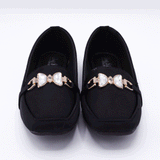 Girls Fancy Butterfly Pumps Black