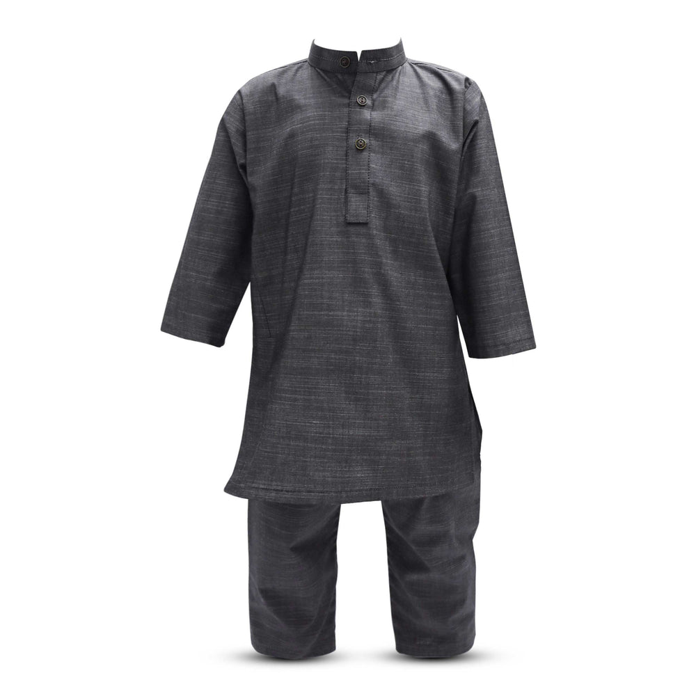 Baby Boys Grey Kurta Pajama Set | Little Darling Price in Pakistan