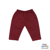 Baby Night Suit Animal Print Maroon | Little Darling