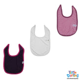 Baby Bibs Plain Colors Pack of 3 | Little Darling