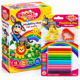 Kiddy Clay Modelling Clay Set 12 Colours
